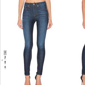 Rag & Bone Dark Wash 10-Inch Skinny Jean 27